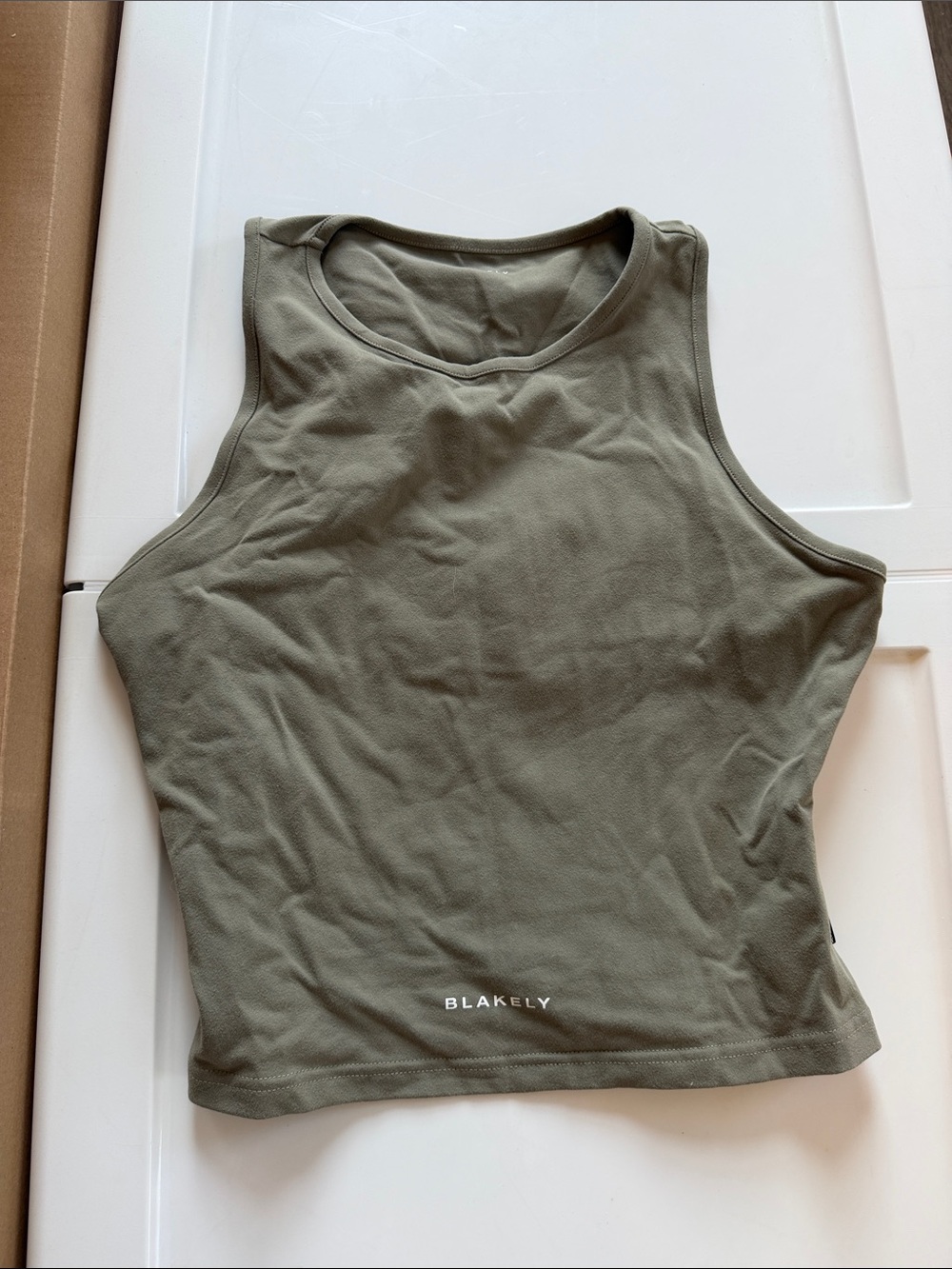 Blakely vest Olive Green Ribbed Tank Top